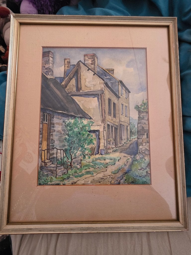 Bergense School, Nederlandse school, Ophalen of Verzenden, Gesigneerd, Aquarel