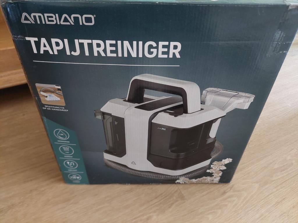 Tapijtreiniger 1 keer gebruikt., Doe-het-zelf en Verbouw, Reinigingsmachines, Ophalen, Zo goed als nieuw