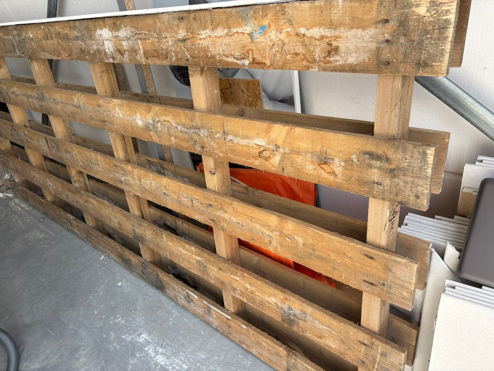2 pallets div afmetingen, Ophalen, Gebruikt, Overige houtsoorten, Pallet