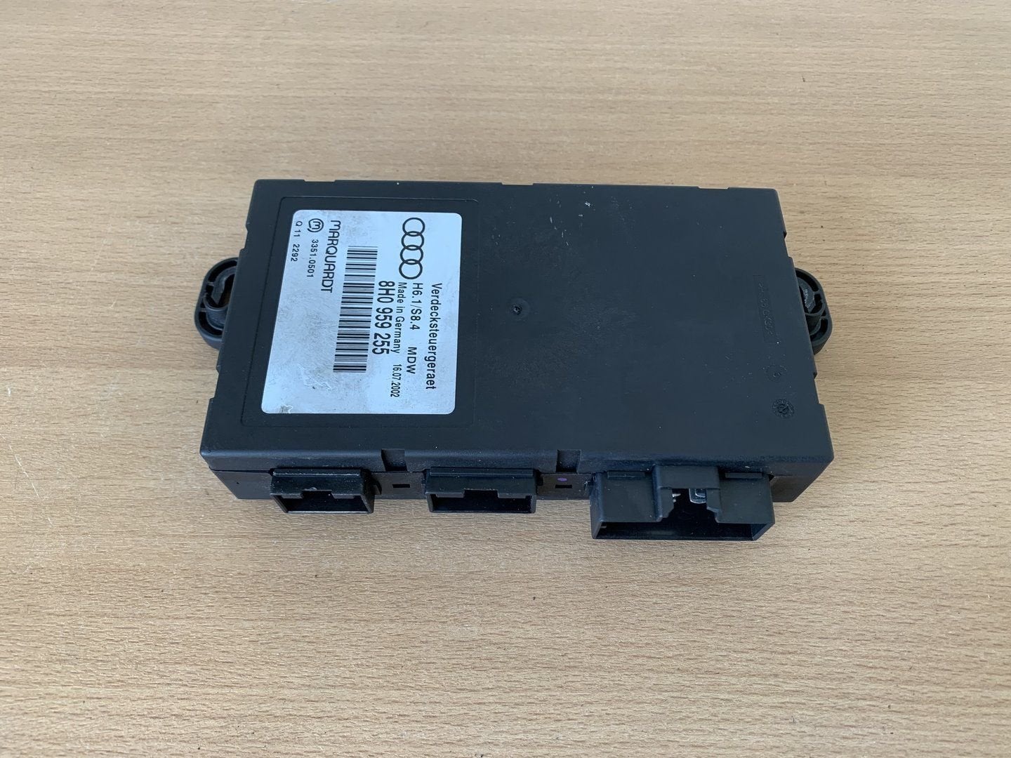 audi A4 cabriolet B6 B7 2002 tot 2010 dak module 8H0959255, Auto-onderdelen, Elektronica en Kabels, Audi, Gebruikt, Ophalen of Verzenden