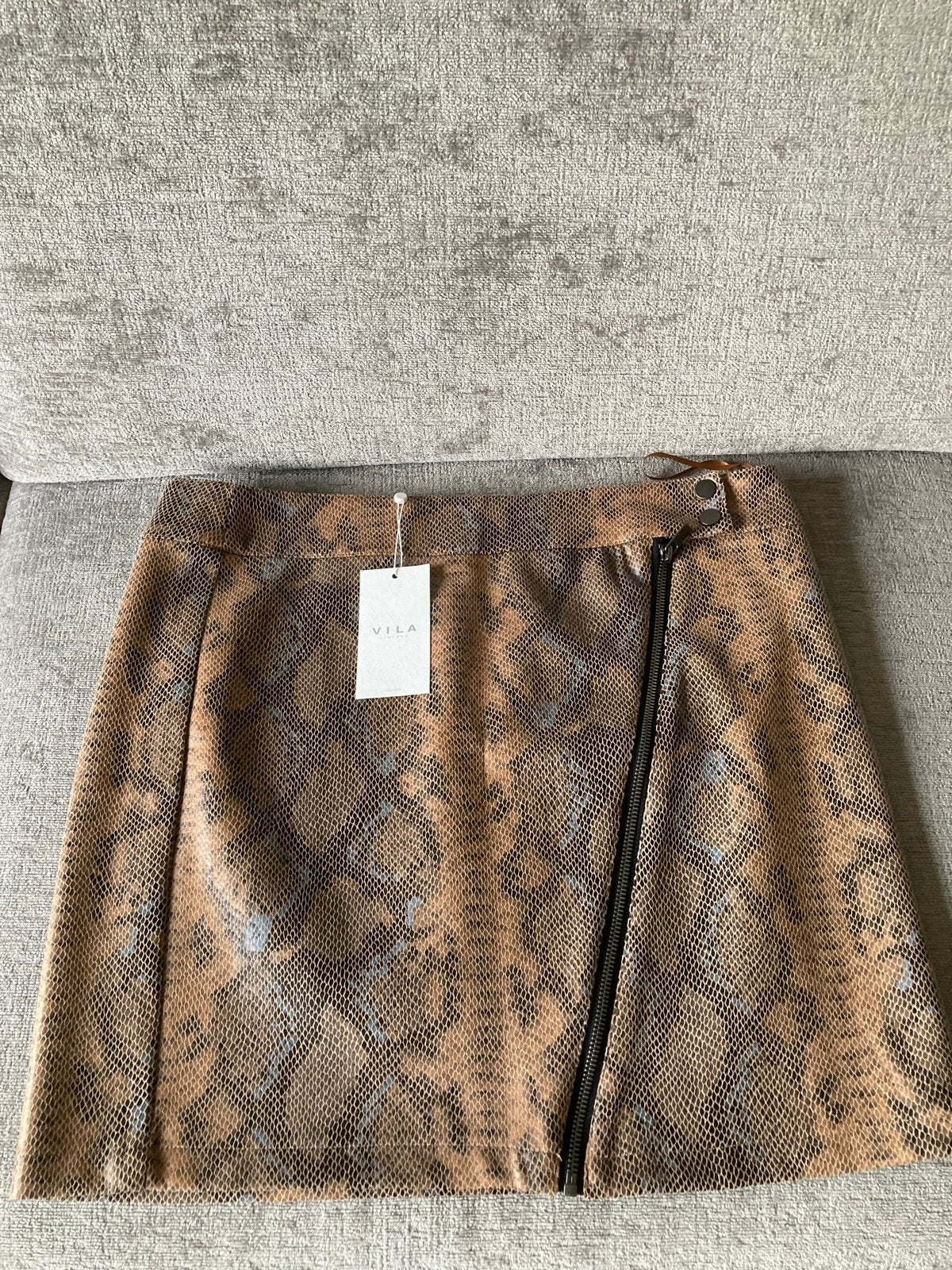 Vila VISNAKY RW SKIRT - Slangenprint Rok, Meerkleurig, Maat 46/48 (XL) of groter, Nieuw, Ophalen of Verzenden