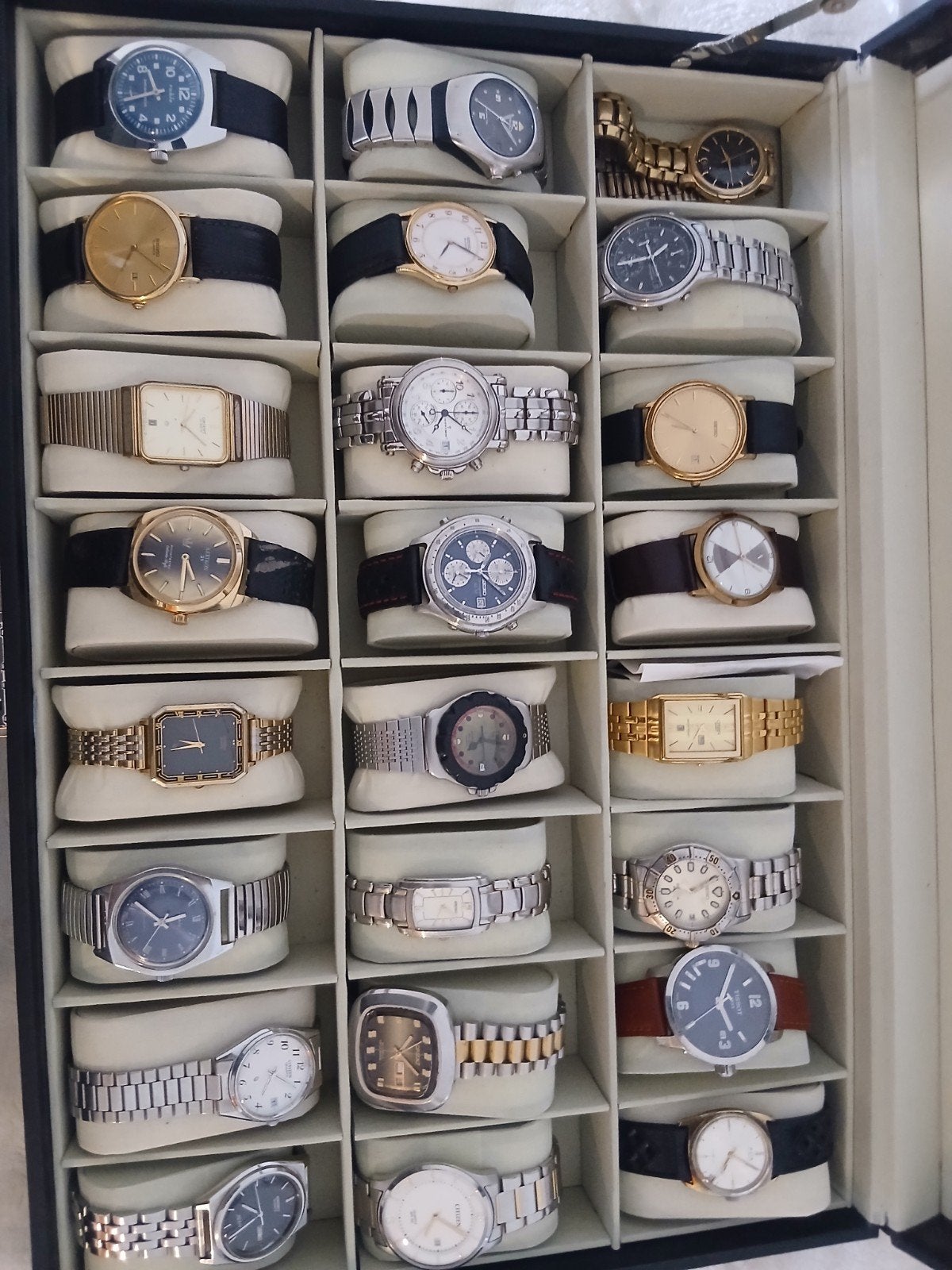 Grote collectie vintage polshorloges, Overige merken, Staal, Gebruikt, Staal