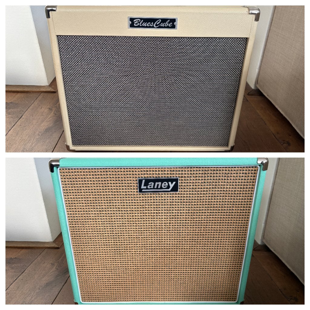Roland Blues Cube Stage & Laney LFSUPER60-112, Muziek en Instrumenten, Ophalen of Verzenden, Zo goed als nieuw, Gitaar, 50 tot 100 watt