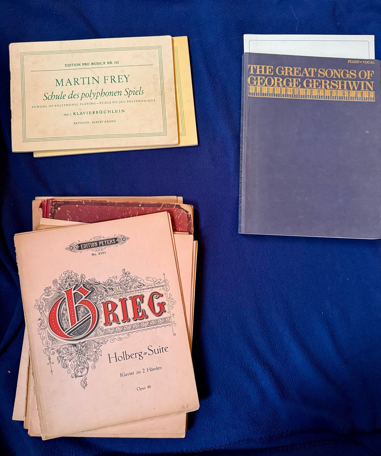 Bladmuziek voor piano: Grieg, Gershwin, Frey, Gebruikt, Klassiek, Ophalen of Verzenden, Artiest of Componist