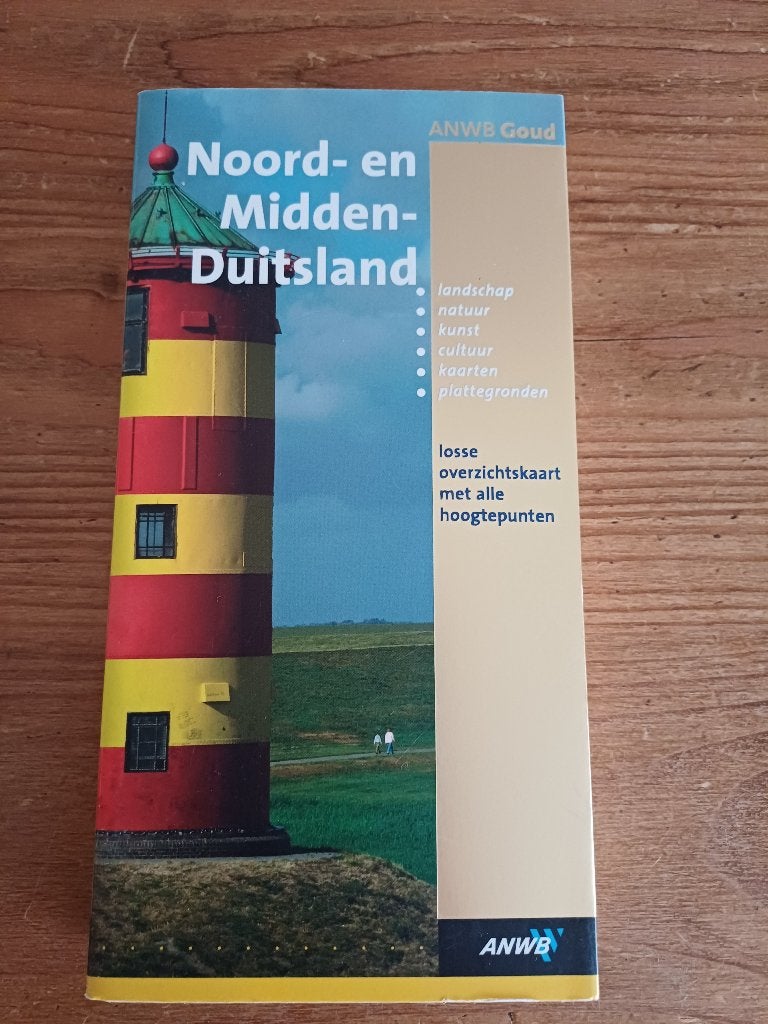 Reisgids ANWB Goud Noord- Midden Duitsland, Boeken, ANWB, Europa, Ophalen of Verzenden, Zo goed als nieuw