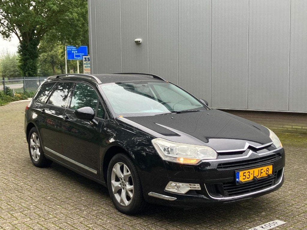Citroën C5 1.6 THP Tourer 2010 Zwart 155 PK, Voorwielaandrijving, Euro 5, Parkeersensor, Zwart