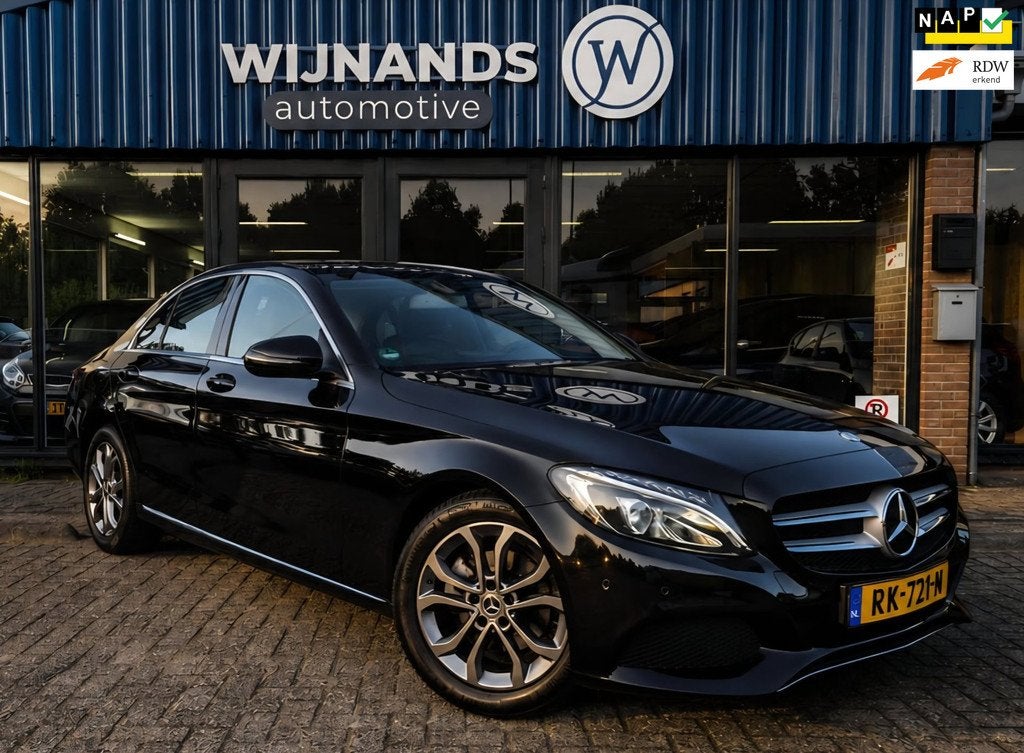 Mercedes-Benz C-klasse 160 Premium Trekhaak Camera Elek Stoe, Auto's, Mercedes-Benz, Automaat, 1800 kg, Euro 6, 4 cilinders