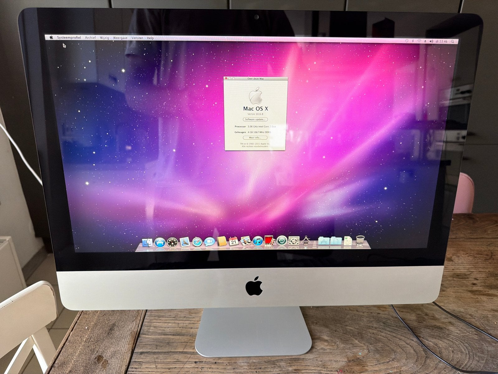 Apple iMac (2009) - 21.5 inch, 4GB RAM, 3.06 GHz, Computers en Software, Apple Desktops, Gebruikt, iMac, HDD, 3 tot 4 Ghz, 4 GB