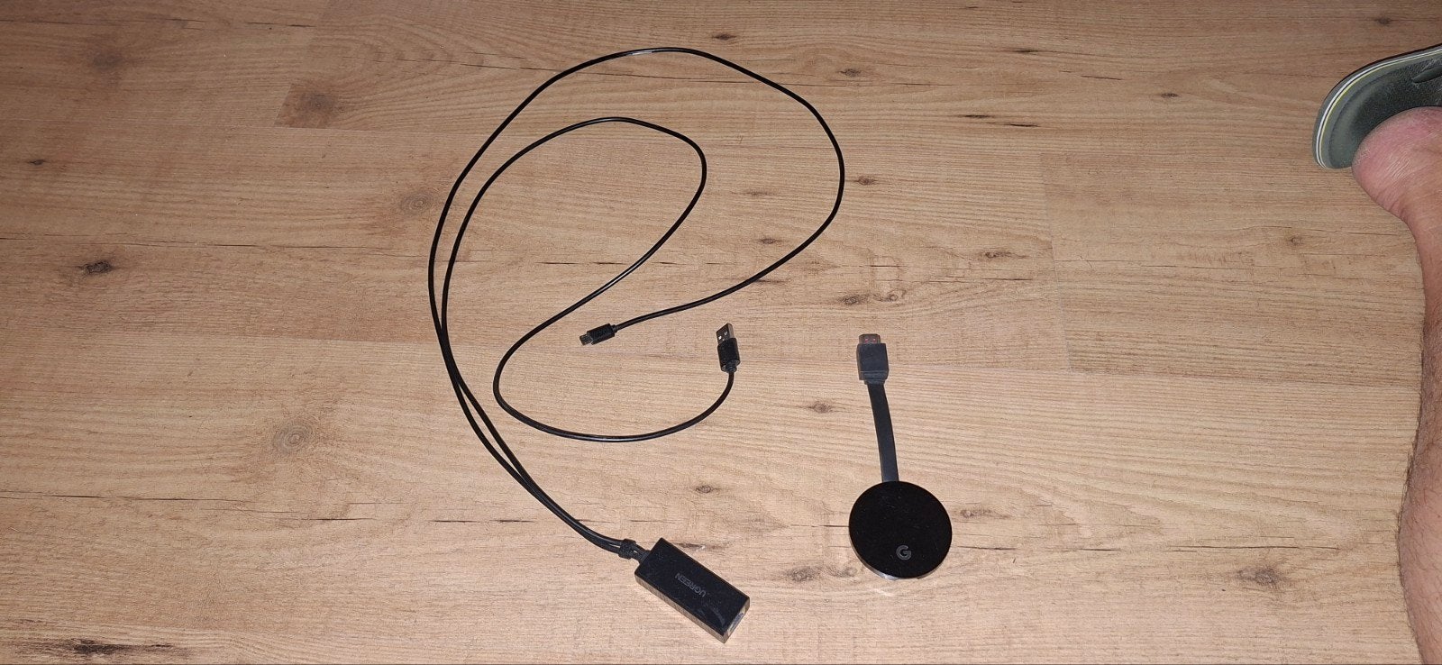 Google Chromecast ultra met Ethernet Adapter, Ophalen of Verzenden, Zo goed als nieuw, HDMI, Zonder harde schijf