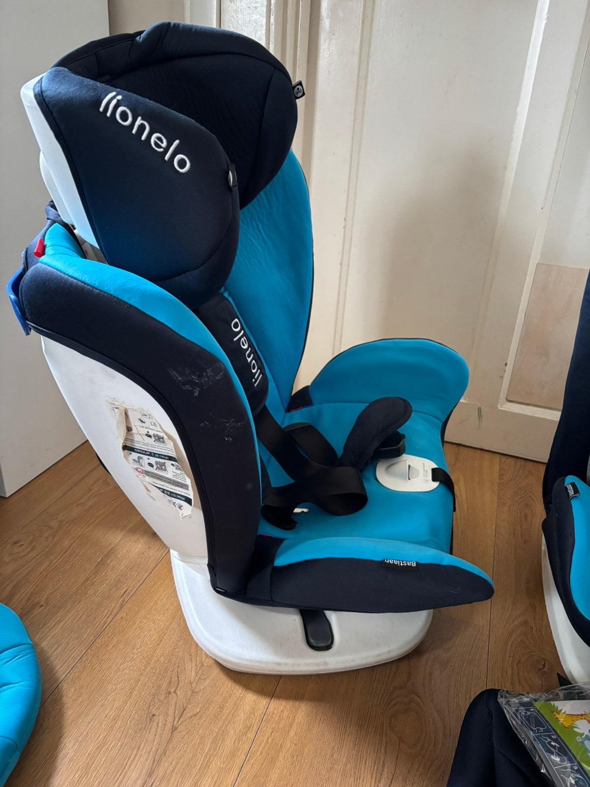 Lionello bastiaan autostoel 360graden draaibaar, Autogordel, 9 t/m 18 kg, Zo goed als nieuw, Ophalen