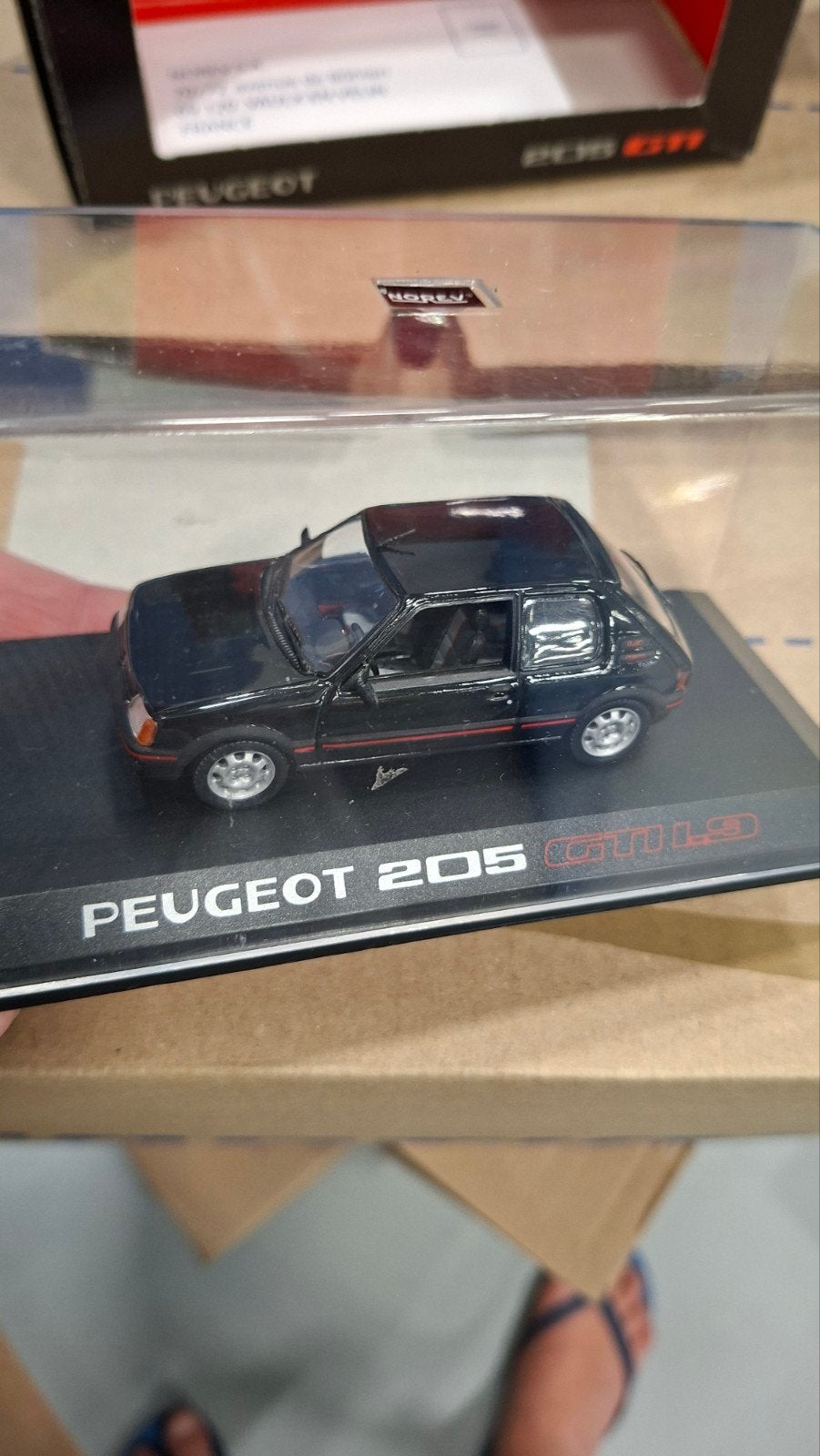 Peugeot 205 GTI/Norev 1:43, Hobby en Vrije tijd, Modelauto's | 1:43, Ophalen of Verzenden, Nieuw, Auto, Norev