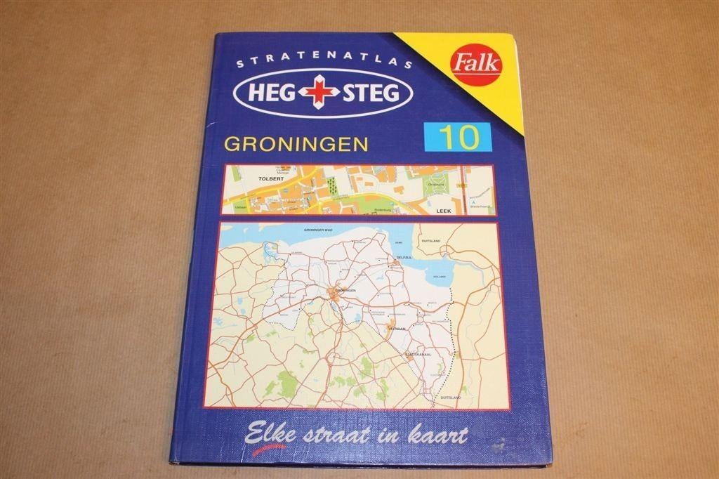 Stratenatlas Heg & Steg: Groningen — Falkplan [1999], Boeken, Atlassen en Landkaarten, Gelezen, Ophalen of Verzenden, Landkaart