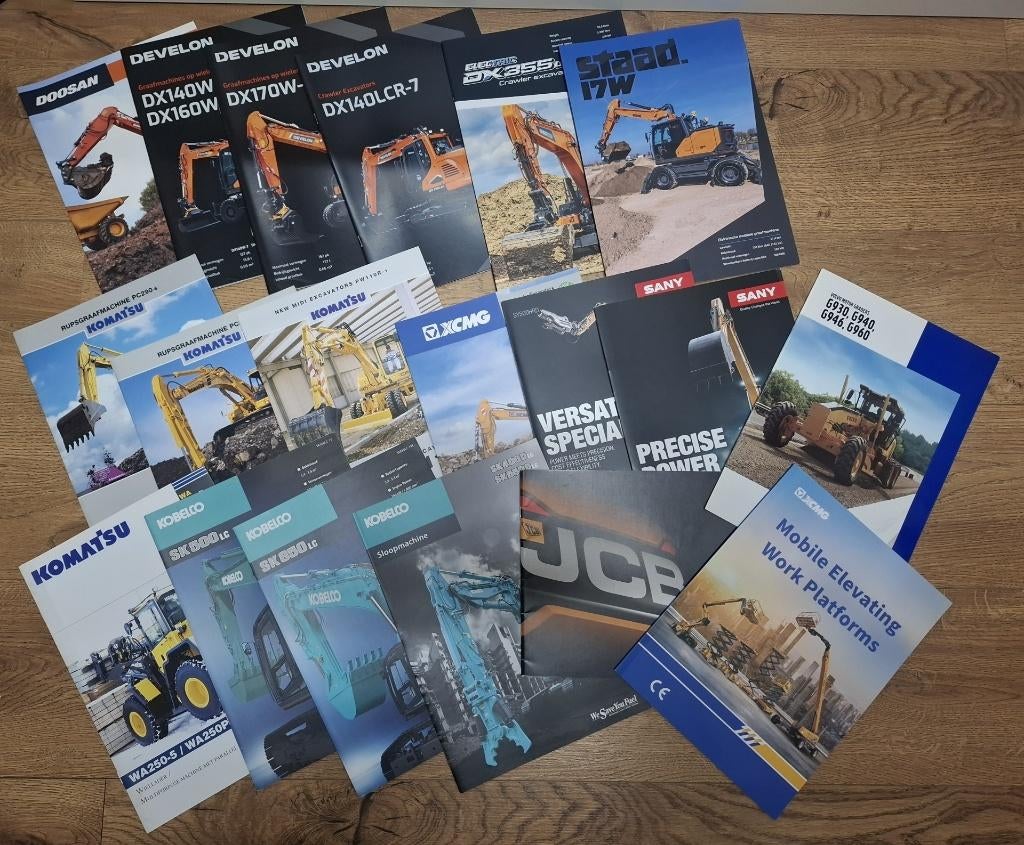 partij brochures grondverzet, Ophalen of Verzenden, Nieuw, Folder