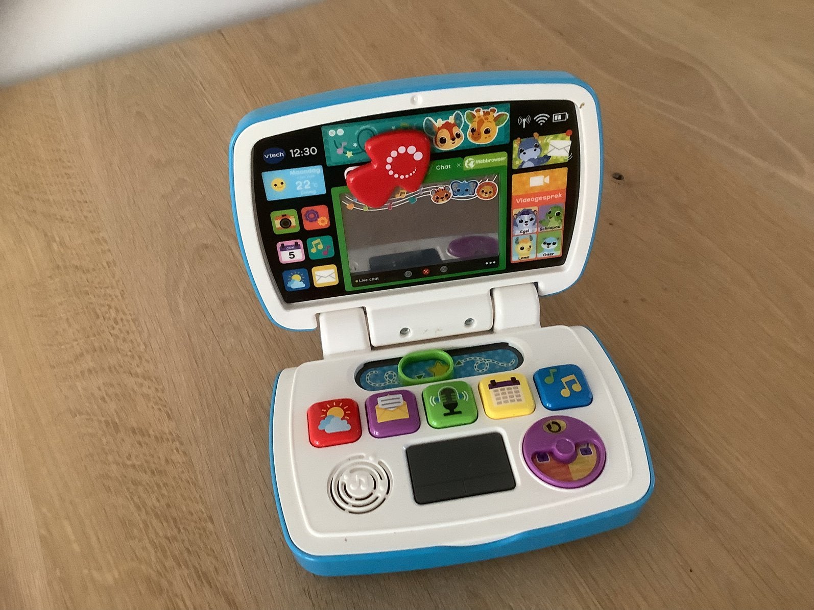 V Tech 1e Interactieve Laptop, met geluid + bewegend beeld, Kinderen en Baby's, Ophalen of Verzenden, Gebruikt