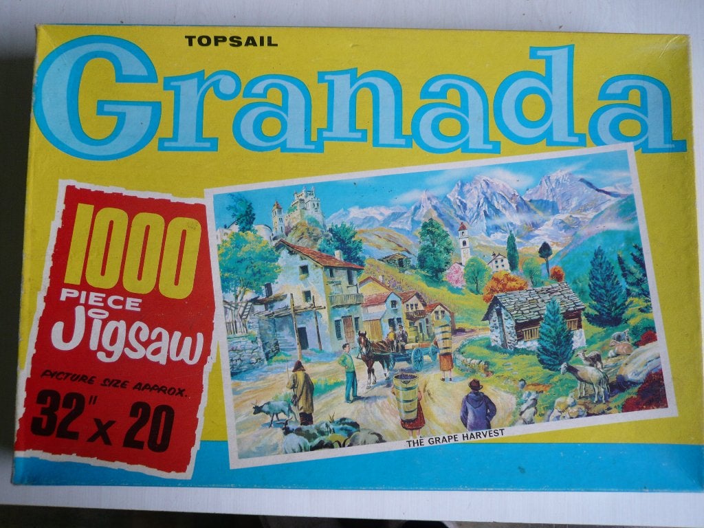 oude TOPSAIL legpuzzel GRANADA -The Grape Harvest 1000 stuks, Ophalen of Verzenden, 500 t/m 1500 stukjes, Gebruikt, Legpuzzel