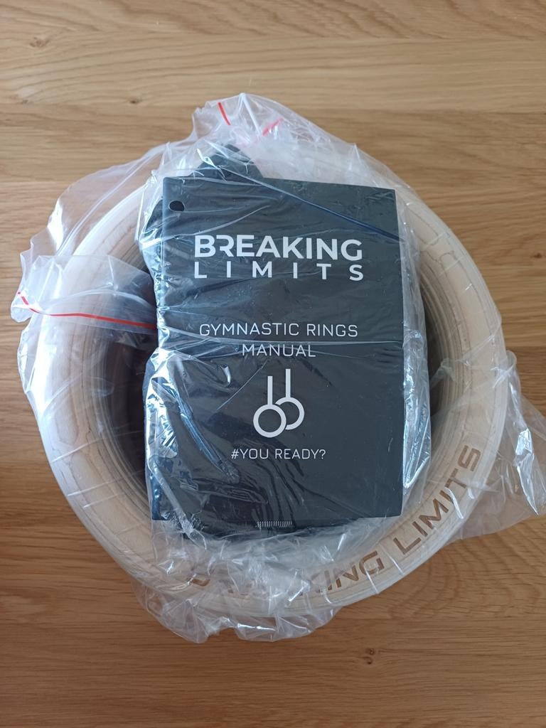 Nieuwe Gymnastiek Ringen - Breaking Limits, Sport en Fitness, Fitnessmaterialen, Nieuw, Overige typen, Armen, Borst, Rug, Ophalen of Verzenden