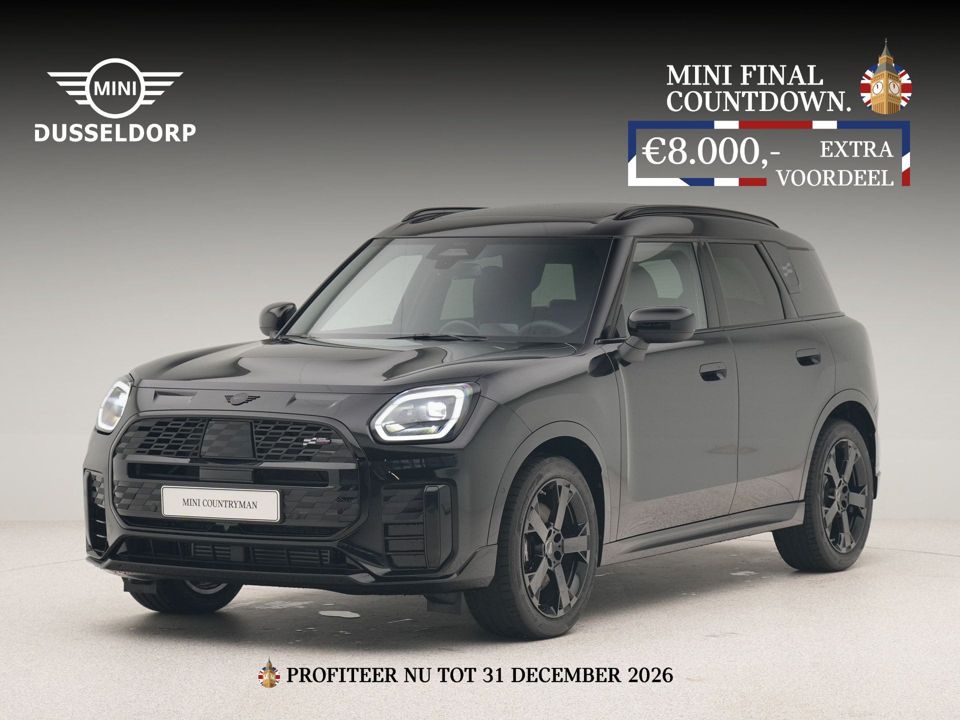 MINI Countryman C John Cooper Works Pakket S PRIVATE LEASE E, Dealer onderhouden, Zwart, Countryman, Zwart
