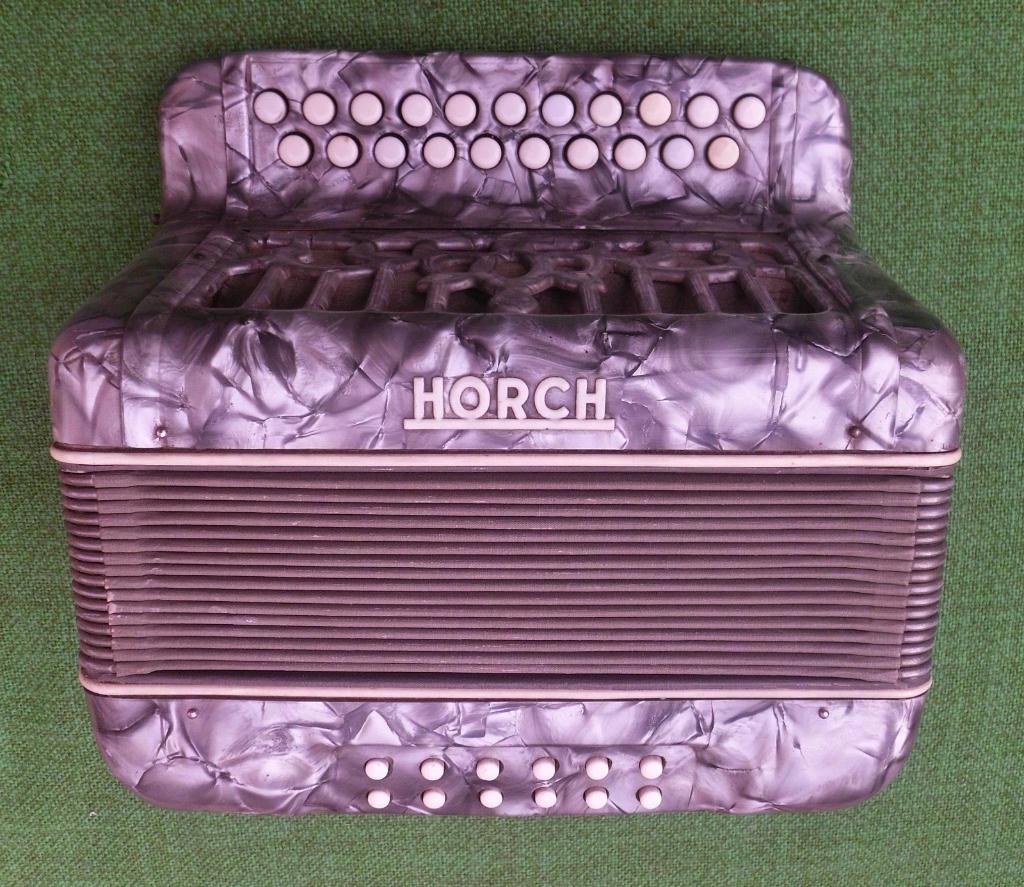 Trekzak harmonika van het merk Horch (Weltmeister), Gebruikt, Met riemen, Overige formaten, Ophalen of Verzenden