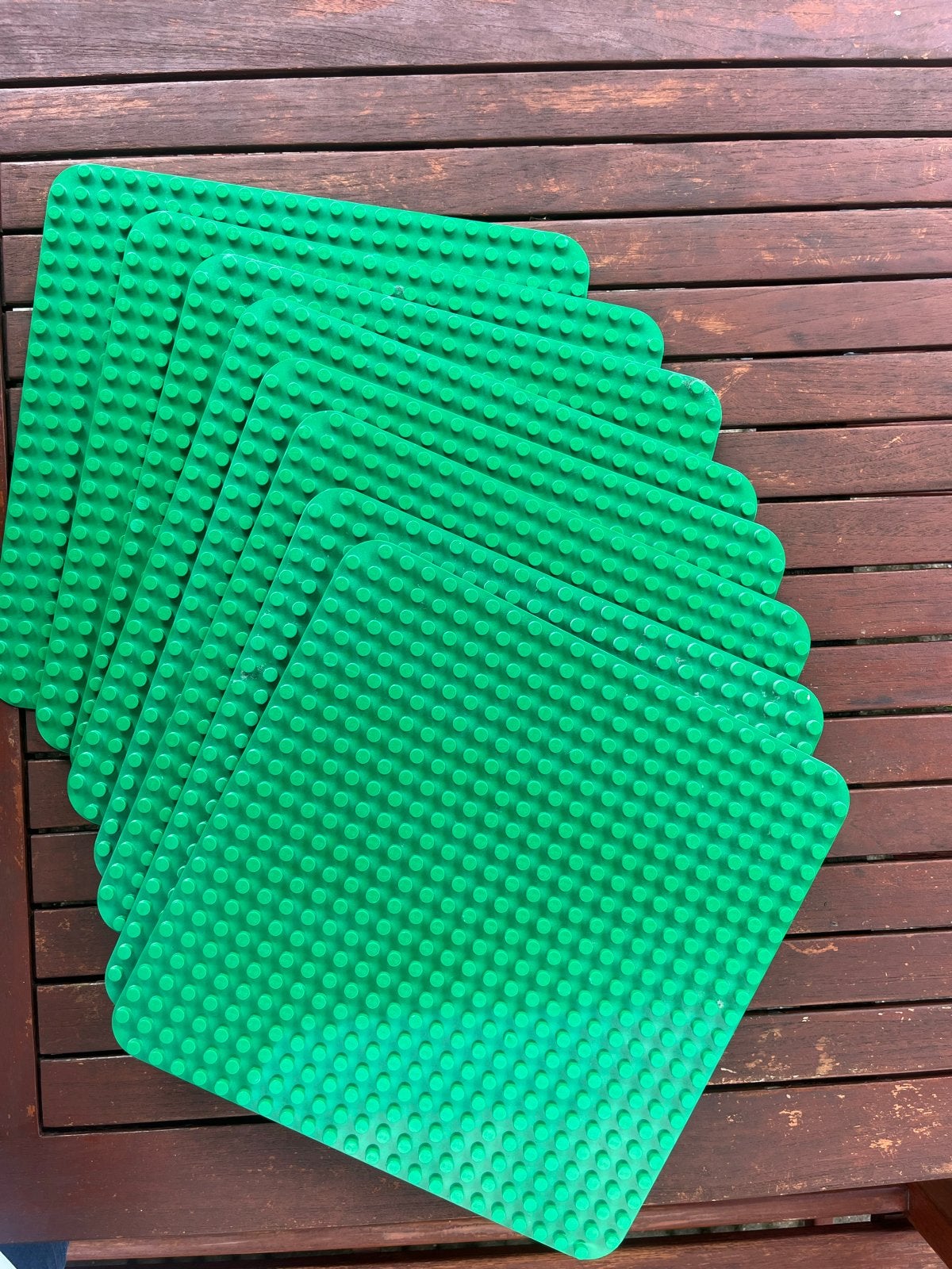 Lego | Duplo Groene bouwplaten voor bouwstenen - 8 stuks, Ophalen of Verzenden, Nieuw, Overige merken