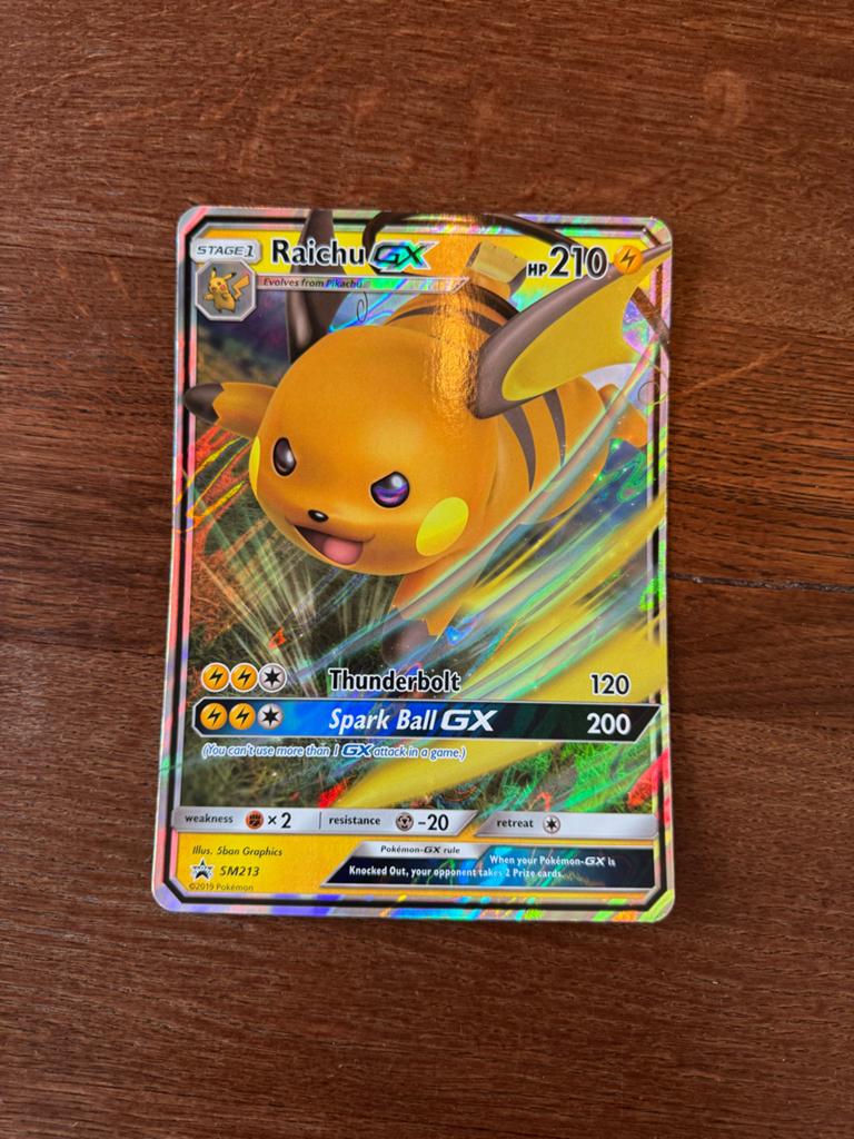 Zeldzame Raichu GX Jumbo Promo Kaart - Pokémon TCG, Hobby en Vrije tijd, Verzamelkaartspellen | Pokémon, Ophalen of Verzenden