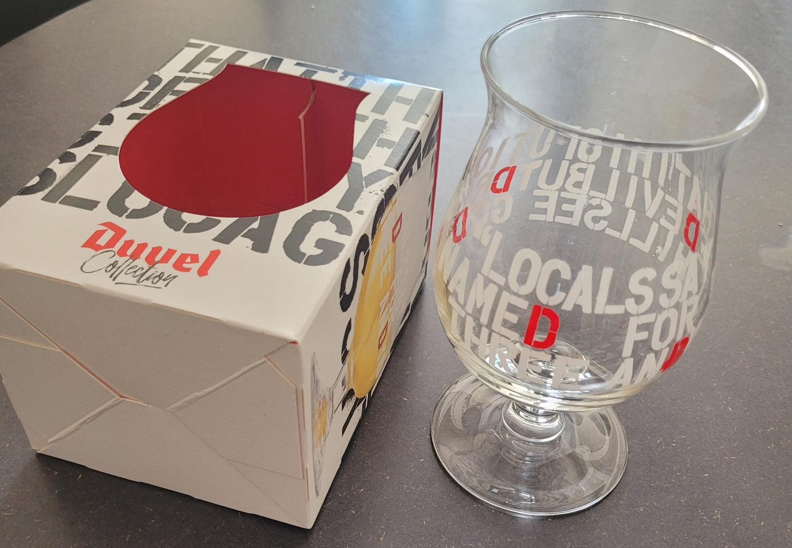 Duvel bierglas uit België, Ophalen of Verzenden, Zo goed als nieuw, Glas of Glazen, Duvel