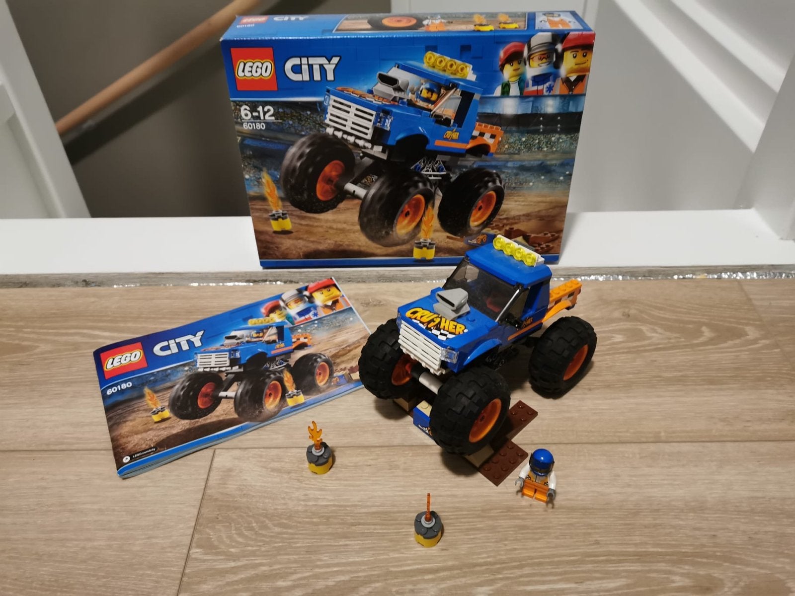 Lego City 60180 Monster Truck met doos en instructies, Ophalen, City, Lego, Zo goed als nieuw