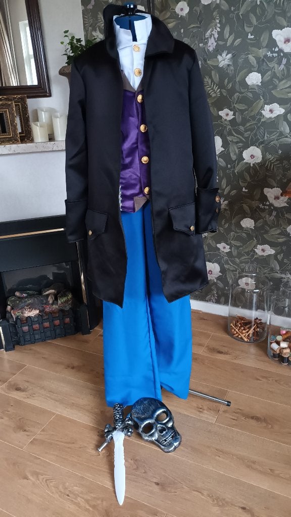 piraten kostum nieuw maar 152 halloween broek jas blouse, Ophalen of Verzenden, Nieuw, 146 t/m 152, Jongen