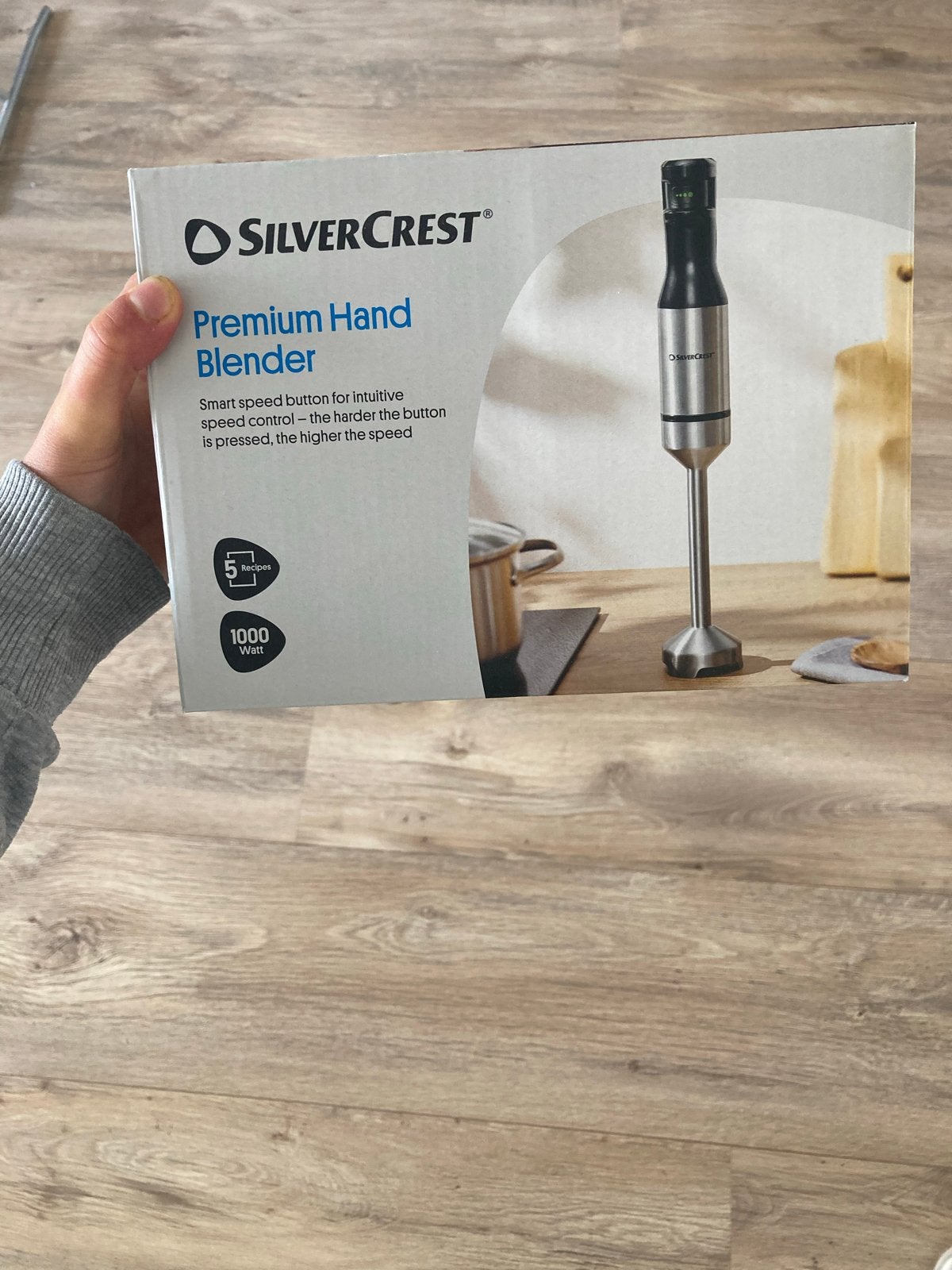 SilverCrest Premium Staafmixer 1000W - paar keer gebruikt, Minder dan 1 liter, Ophalen of Verzenden, Zo goed als nieuw, 3 snelheden of meer