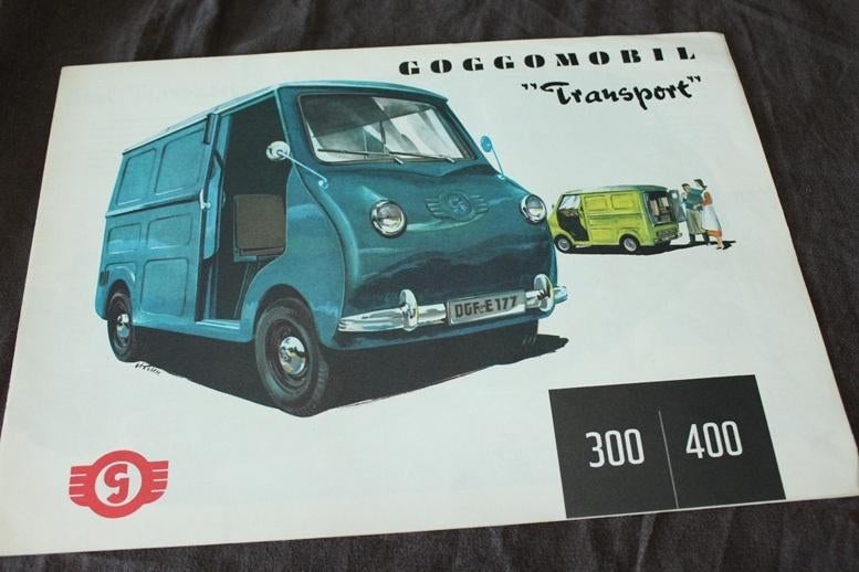 Goggomobil Transport 300 400 verkoop folder brochure, Ophalen of Verzenden, Gelezen, Overige merken