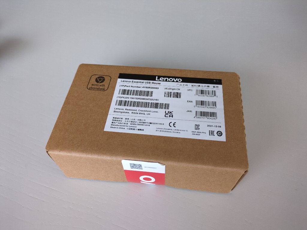 Nieuw: Lenovo USB Muis, Rechtshandig, Muis, Nieuw, Ophalen of Verzenden