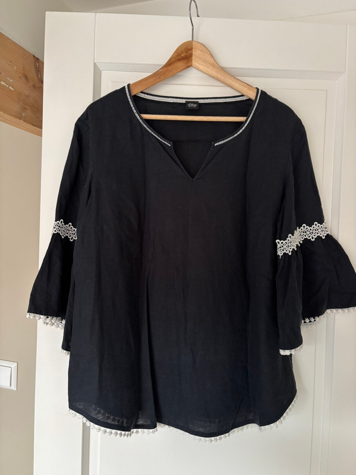 s. Oliver Black Label Blouse, Ophalen of Verzenden, Zo goed als nieuw, Zwart