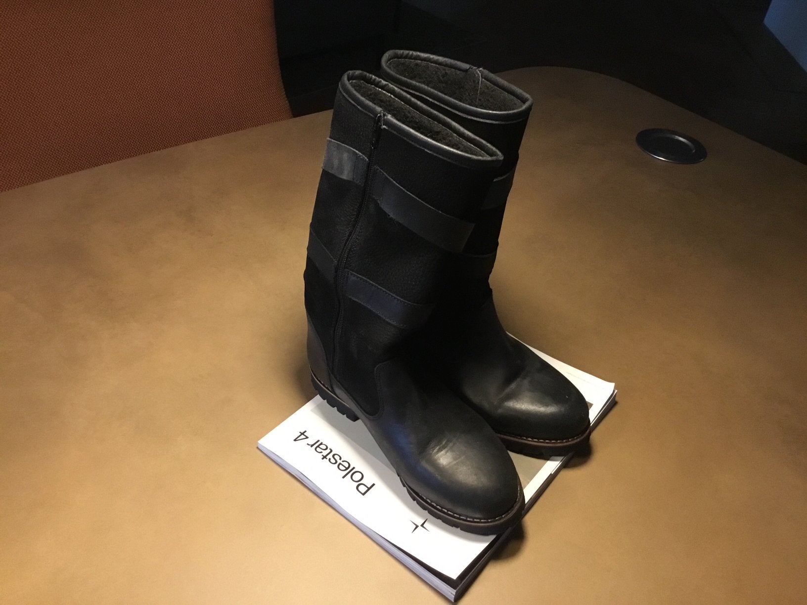 Human Nature zgan waterdichte zwarte leren laarzen 38, Ophalen of Verzenden, Zo goed als nieuw, Schoenen