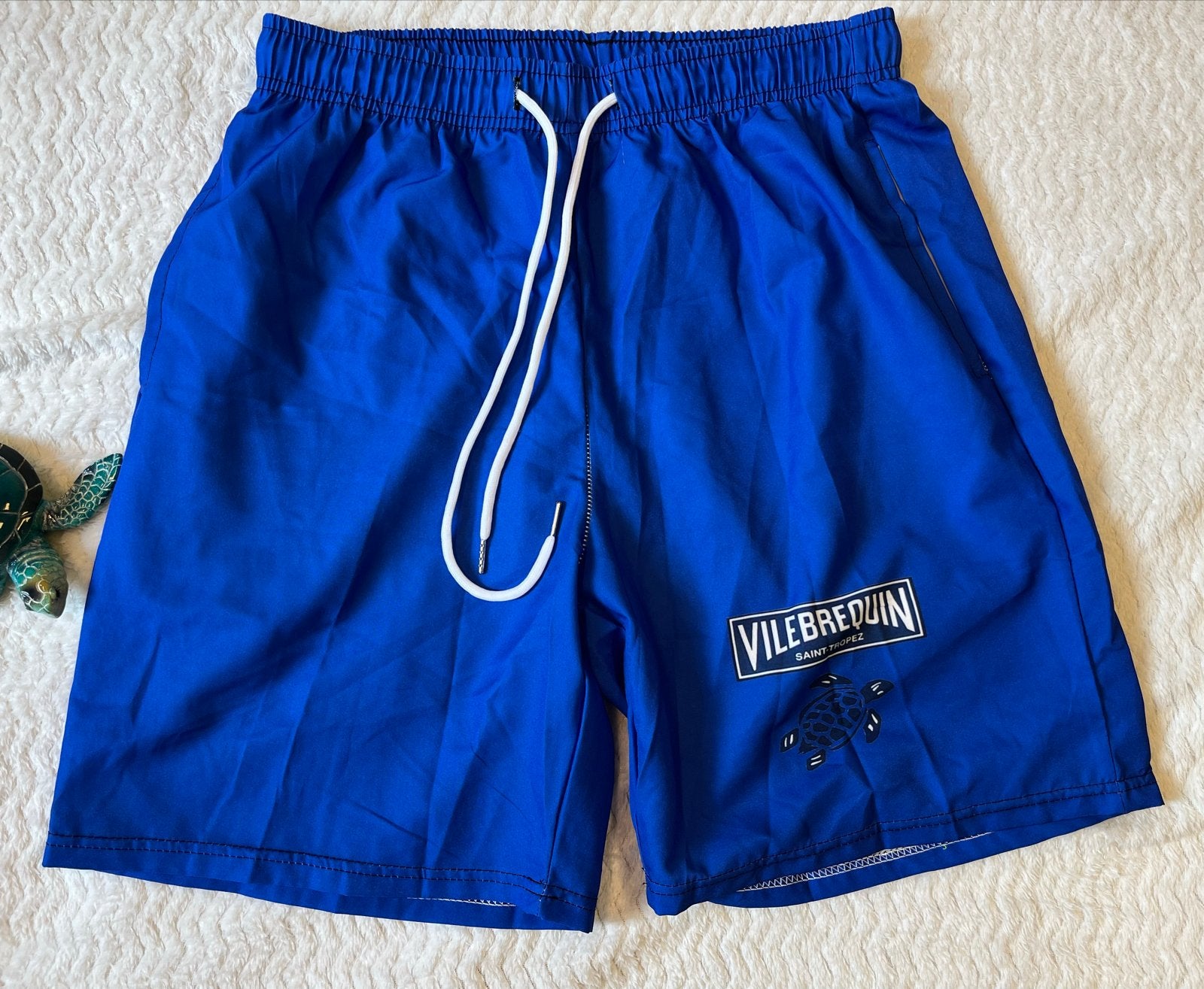 Vilebrequin Zwemshort Blauw met Schildpadprint, Verzenden, Maat 48/50 (M), Blauw, Zwemshort