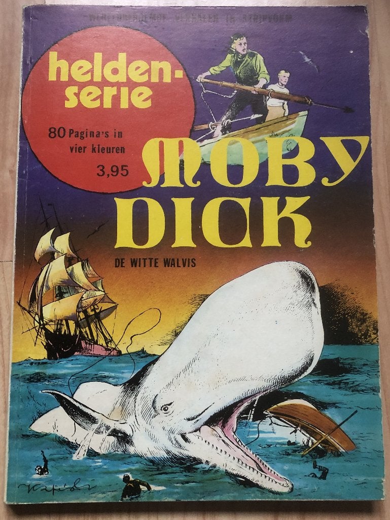 MOBY DICK - DE WITTE WALVIS - STRIPBOEK, Eén stripboek, Ophalen of Verzenden, Zo goed als nieuw
