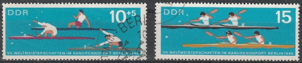 4376. DDR 1202/03 gest. WK Kano, Ophalen of Verzenden, DDR, Gestempeld