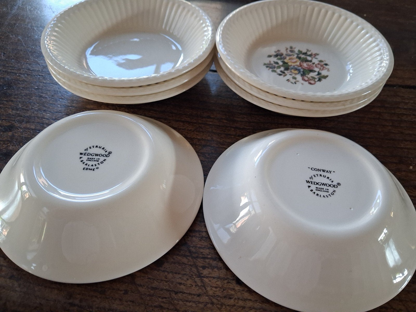 set - Conway (4) of edmee(4) schaaltjes Diameter 13 cm, Ophalen of Verzenden, Wedgwood, Aardewerk, Schaal of Schalen