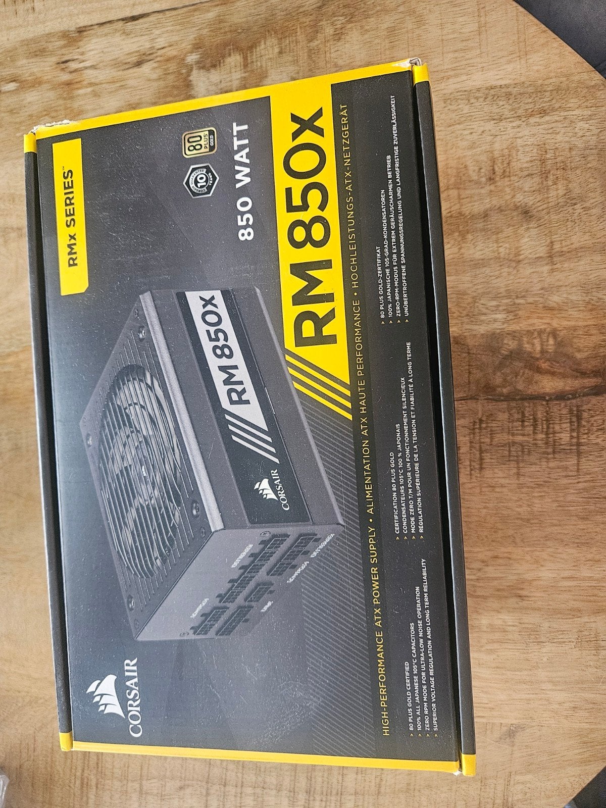 Corsair RM850x Voeding - 850W, 80 PLUS Gold, Modulair, Computers en Software, Interne voedingen, Gebruikt, Ophalen of Verzenden
