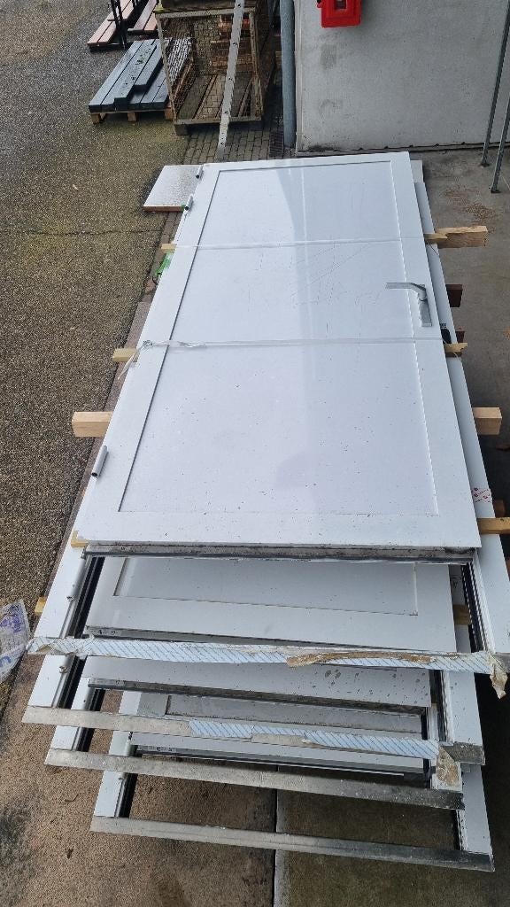Metalen deur buitendeur + kozijn + Abloy EL461 EL 461 393, Ophalen, Gebruikt, 120 cm of meer, Buitendeur
