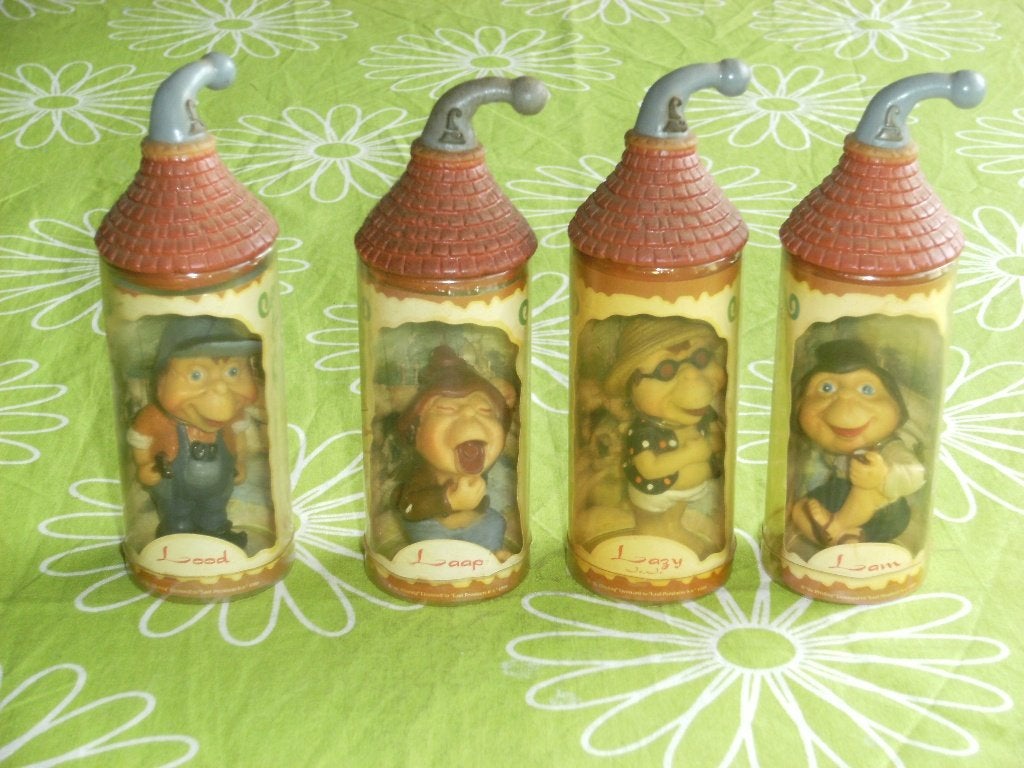 4x Efteling Laaf - Lazy Lam Lood en Laap, Verzamelen, Efteling, Zo goed als nieuw, Beeldje of Poppetje, Ophalen of Verzenden