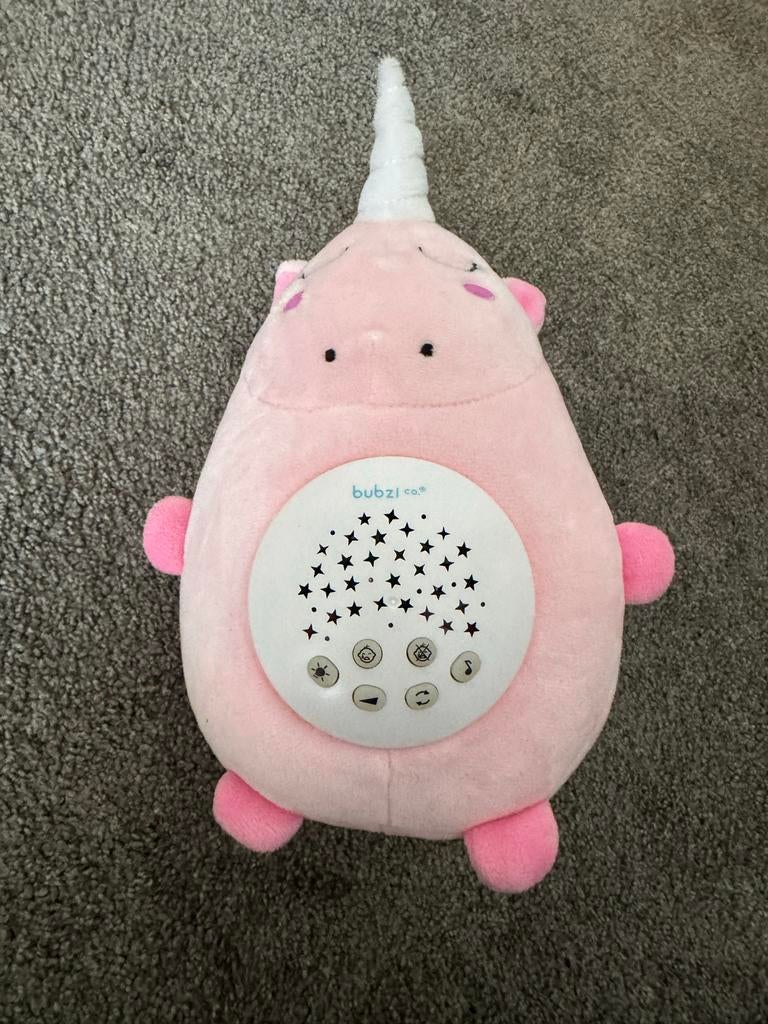 Bubzi Co Eenhoorn Slaap en Projector Knuffel Roze, Met geluid, Overige karakters, Ophalen of Verzenden, Zo goed als nieuw