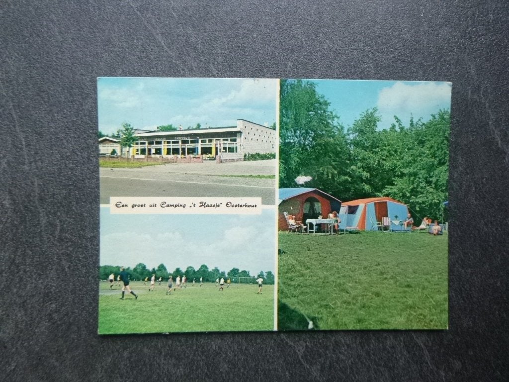 Oosterhout, camping 't Haasje 1966, Verzenden, 1960 tot 1980, Gelopen, Noord-Brabant