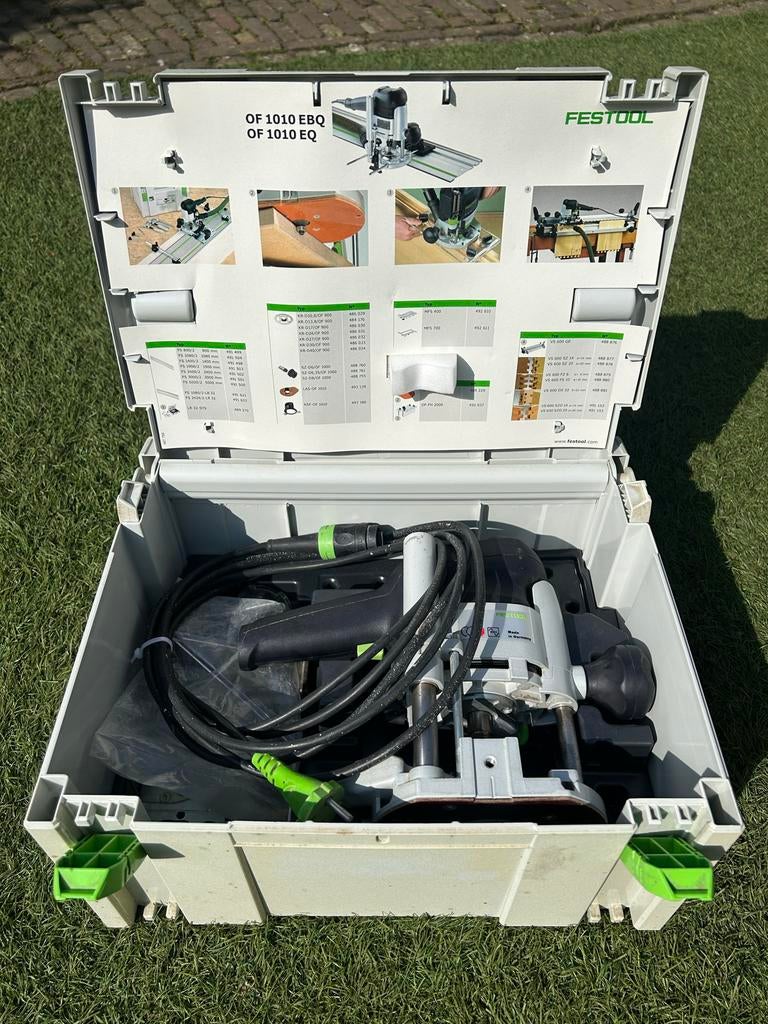 Festool OF 1010 EBQ Bovenfrees - Zo goed als nieuw, Ophalen of Verzenden, Zo goed als nieuw, Elektrisch, Bovenfrees