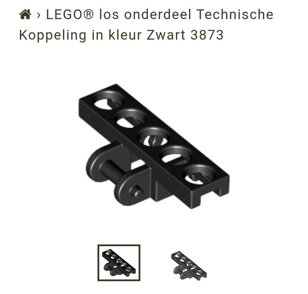 Lego Technic rupsband schakels (part nummer 3873), Ophalen of Verzenden, Gebruikt, Losse stenen