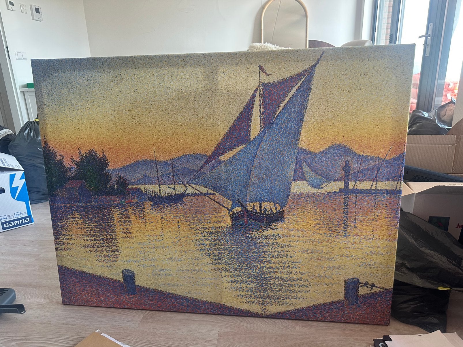 Canvasdruk Paul Signac – Seascape, Antiek en Kunst, Ophalen