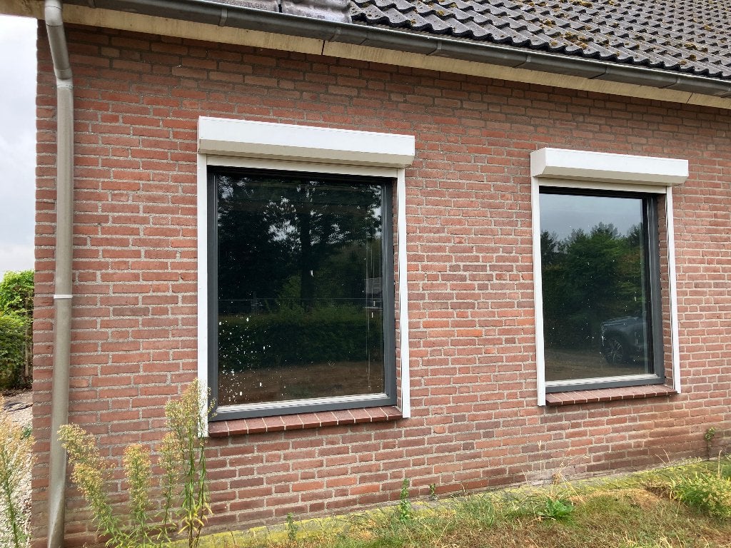 Rolluiken voor ramen en deur, Ophalen, Gebruikt, 100 tot 150 cm, Wit