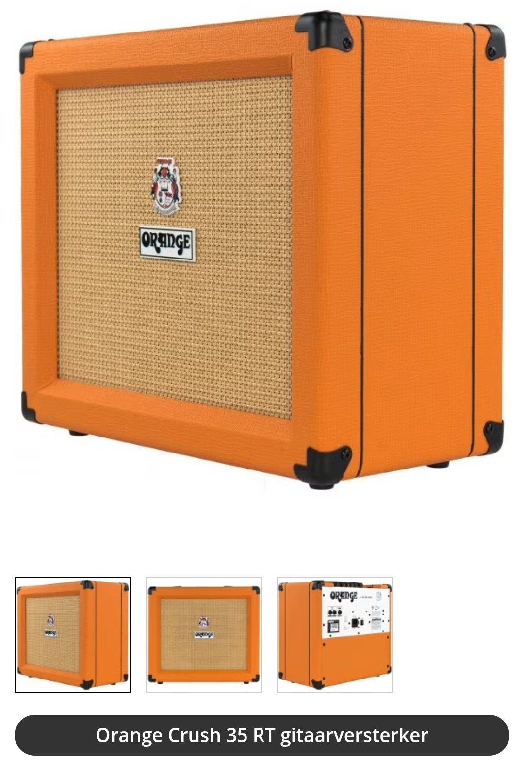 GEZOCHT : Orange Crush 35 RT, Ophalen, Zo goed als nieuw, Gitaar, Minder dan 50 watt