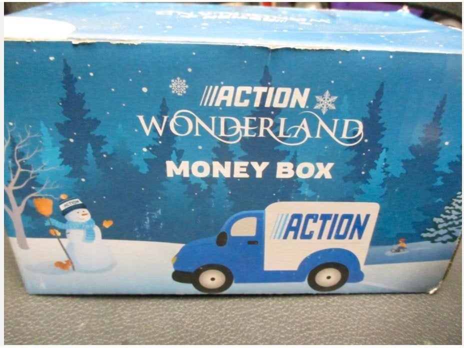 ACTION WONDERLAND SPAARPOT /MONEY BOX NIEUW, Verzenden, Nieuw, Steen, Aardewerk of Keramiek, Vervoermiddel