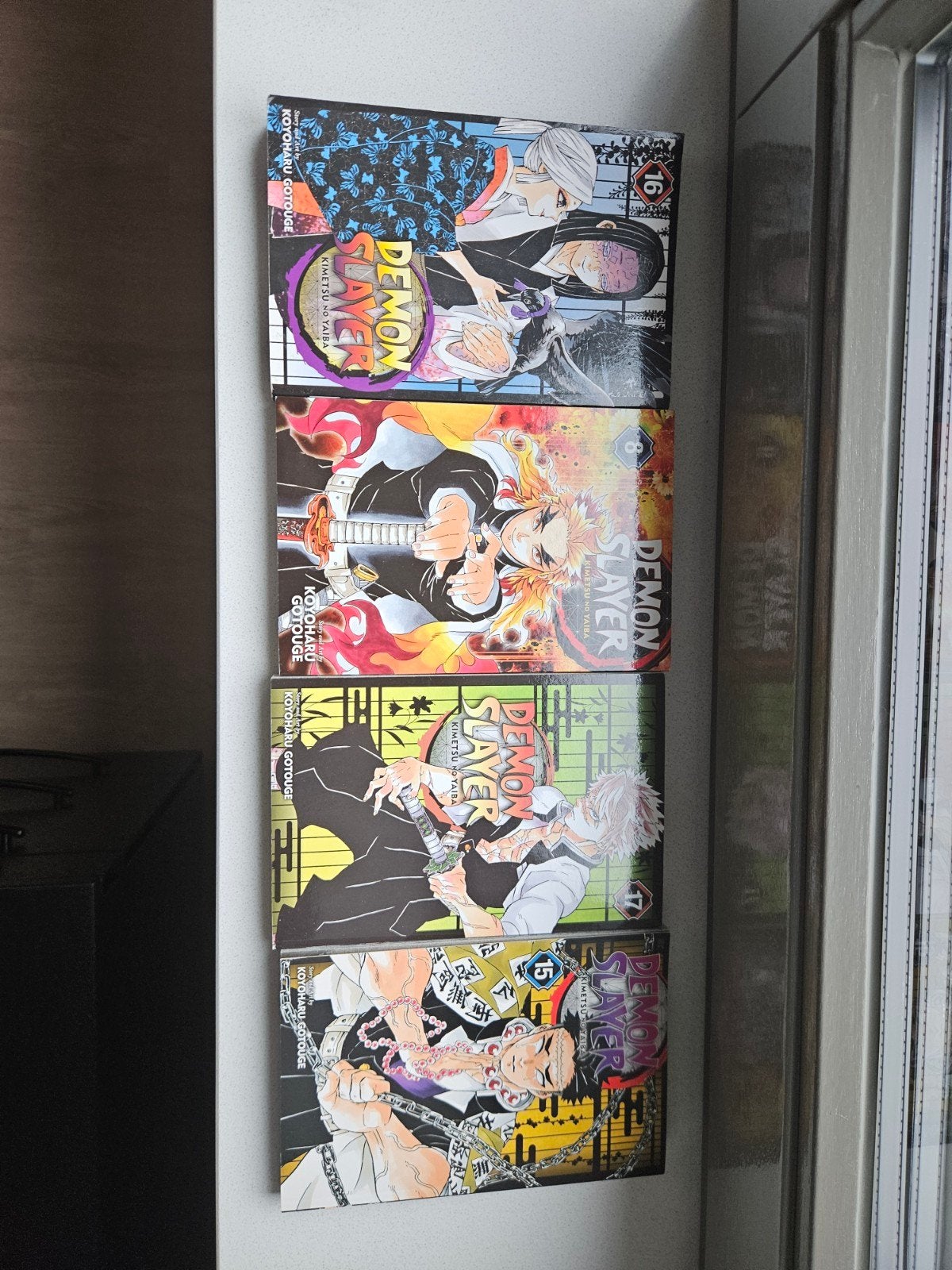 Demon Slayer Manga Deel 8, 15, 16, 17 (Engels), Meerdere stripboeken, Ophalen of Verzenden, Zo goed als nieuw