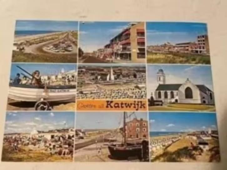 Ansichtkaart: groeten uit Katwijk - 1976, Ophalen of Verzenden, 1960 tot 1980, Ongelopen, Zuid-Holland