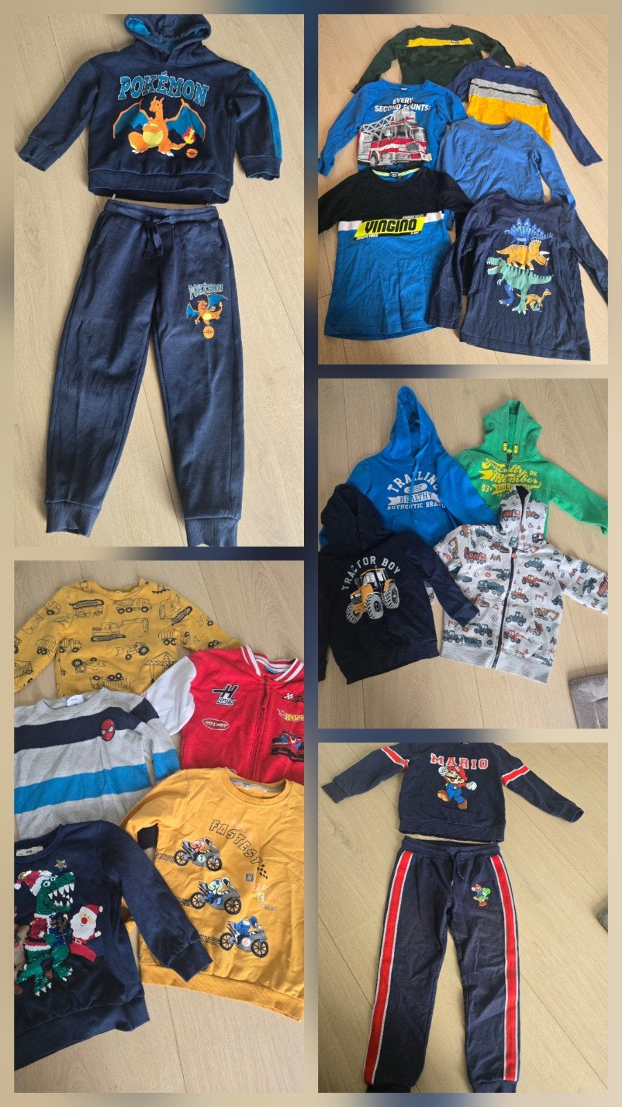Jongenskleding pakket maat 116, pokemon mario spiderman, Kinderen en Baby's, Kinderkleding | Maat 116, Verzenden, Gebruikt, Jongen